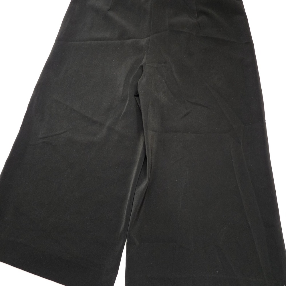 White House Black Market Fluid Wide Leg High Rise Shorts Size 2 Black Pants - Picture 9 of 11